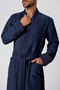 100% Cotton Soft Pique Kimono Boxed Men's Bathrobe - 2
