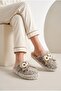 Women's Owl Patterned, Soft, Plush, Winter House Slippers - 6
