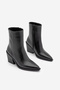 Women's Cowboy Pointed Toe Western Boots Forne Black - 5
