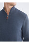 Sparkling Choices from Shining Store Upright Roba Collar Men's Knitwear Sweater - 4