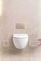White Eco Magic Hanging Round Mina 2-Piece Wc Bucket and Brush Set - 2