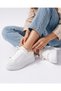 7 cm Height-Increasing White Color Women's Sneaker - 2
