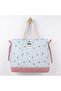 Blue Baby Care Bag, Lunchbag, Floral Patterned 100% Cotton - 3