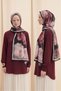 Lotus rose patterned soft cotton shawl - 2