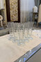 Crystal Presentation Glass 130 ml Set of 6 Glass Cups with Stands Stylish Coffee Cup Set - 3