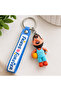 Fun Basketball-Themed Keychain with Figure - Bag Charm - Friends Forever with Hanger