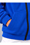 Unisex Kids Cobalt Blue Zippered 3 Thread Thick Fleece Cardigan - 4