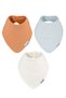 3-Piece 100% Organic Cotton 4-Layer Muslin Baby Bib Oeko-Tex Girl Boy Drool Bib Scarf - 8
