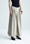Beige Shalwar Trousers with Elastic Sole Hem - 4