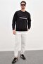 3 Yarn Printed Crew Neck Sweatshirt - 3