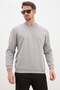 Printed Crew Neck Interlock Sweatshirt
