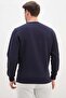 3 Thread Floral Maze Printed Crew Neck Sweatshirt - 8