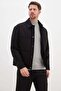 Buttoned Polo Collar Double Pocket Short Cashmere Coat
