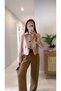 Kesta Stone-Covered Pocket Detailed Suede Jacket - 4