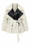 Baby Collar Belted Trench Coat