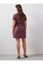 Rochie mini, mov - 5XL - 2