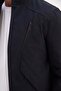 Zippered Stand Collar Regular Softshell Coat - 5