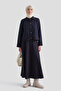 Navy blue suit with glitter tweed jacket