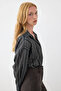 Sim Striped Viscose Shirt - Black - 4