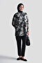 Floral Patterned Tunic Petrol Green - 3
