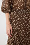Bambi Patterned Midi Skirt - Brown - 5