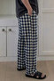Men's Blue Plaid Patterned Comfortable Fit Cotton Trousers - 2