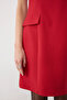 Mini Dress with Pocket Detail - Red - 6