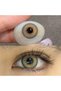 Freshlady Colored Contact Lenses Khaki colour 14.50mm Yearly Disposable for Daily Wear - 2