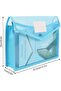A4 Plastic Wallets, 5 Pcs Popper Wallet Plastic Document Folder Premium Pockets Files Envelope for S - 5