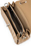 Women's Faux Leather Taupe Handbag - 5
