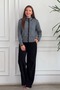 Striped Knitwear Cardigan with Front Button Detail