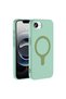 iPhone 17E Compatible Case Magsafe Supported Aris Silicone Cover - Turquoise - T42745