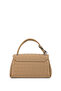 Women's Faux Leather Taupe Handbag - 3