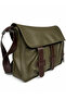 Women's Daily Soft Leather Zippered Belted Cross Business School Briefcase Allegra Khaki Brown Messenger Bag - 2
