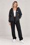 Women's Patterned Zippered Hooded Sweatshirt Jacket with Pockets, Comfortable Fit for Daily Wear