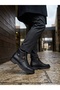 Ba0586 Men's Brown Fur-Lined Winter Boots with Zipper and Laces - 3