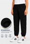 Unisex 4-Pack Navy Blue-Black-Grey-Beige Children's Sweatpants with Elastic Waist and Cuffs with Ribbon Inside - 4