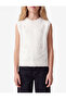 Sleeveless Crew Neck Knit Sweater - 2