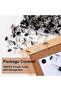 100 قطعة من مسامير التثبيت المعدنية، دبابيس ضغط ذات رأس مسطح للاستخدام الشاق، مسامير تثبيت للصور والملاحظات M - 4