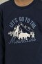 Men's Long Sleeve Pajama Set Navy Blue - 4