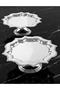 Stainless Steel Star Patterned 2-Piece Silver Stand for Presenting Cakes and Pastries - 2