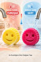 Smiling Face Dish and Cleaning Sponge Soft Hard Structure Softens When Exposed to Heat - Pink - 6