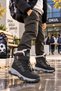 Peak Unisex Children's Snow Boots with Fur Inside, Velcro and Laces - 7