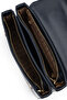 Women's Faux Leather Navy Blue Handbag - 5