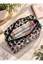 Leopard Black Patterned Transparent Makeup Bag - 3