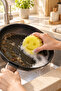 Smiling Face Dish and Cleaning Sponge Soft Hard Structure Softens When Exposed to Heat - Pink - 4