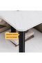 Living Room End Table, Sofa Table, 2 Tier Coffee Table with Storage Shelf, Solid Wood Table Legs and Faux Marble Top,Modern Central Table for Living Room Easy to assemble - 7