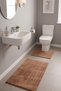 2-Piece Mabel Soft Bath Mat Set 60X100+50X60 cm Non-Slip Latex Base, Soft Surface, Washable - 3