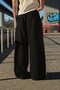 Script Adjustable Black Baggy Sweatpants - 5