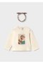 Baby Girl T-Shirt with Headband and Long Sleeves 2003